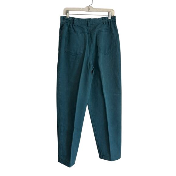 Vintage Forest Green Denim Vest Jeans Set Womens Sz Medium High Waist Corduroy - Picture 5 of 16